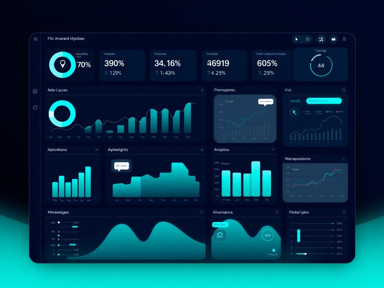 Dashboard de gestão com IA da Mila